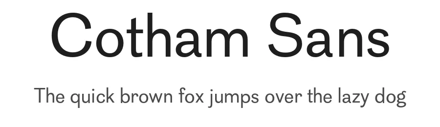 Cotham Sans by Sebastien Sanfilippo — Sans Serif Font