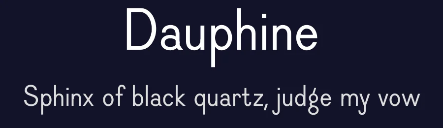 Dauphine by Stéphanie Vilayphiou & Alexandre Leray, Coline Sunier & Charles Mazé — Display Font — thumbnail 2