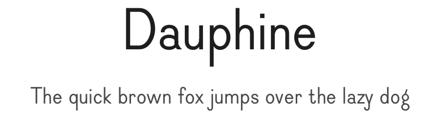 Dauphine by Stéphanie Vilayphiou & Alexandre Leray, Coline Sunier & Charles Mazé — Display Font