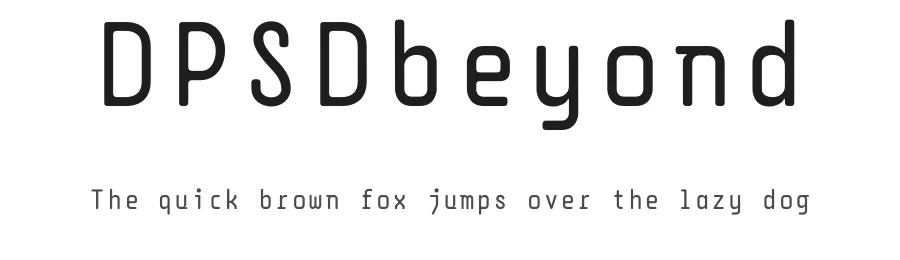 DPSDbeyond by DPSDbeyond — Display Font