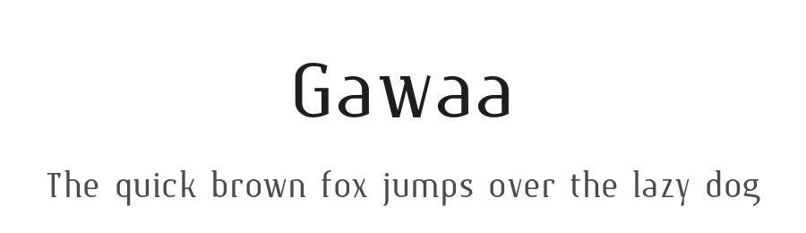 Gawaa by T. Christopher White — Slab Serif Font