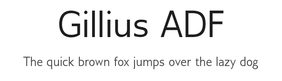 Gillius ADF by Hirwen Harendal (Arkandis Digital Foundry) — Sans Serif Font