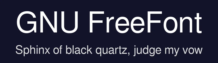GNU FreeFont by GNU FreeFont contributors — Sans Serif Font — thumbnail 2