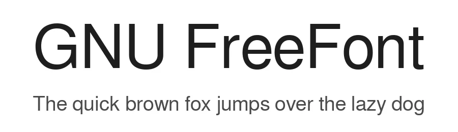 GNU FreeFont by GNU FreeFont contributors — Sans Serif Font