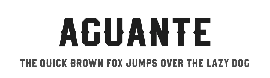Aguante by Germano H. R. — Display Font