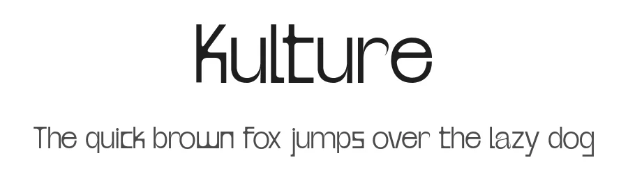 Kulture by Leonit Gashi — Display Font