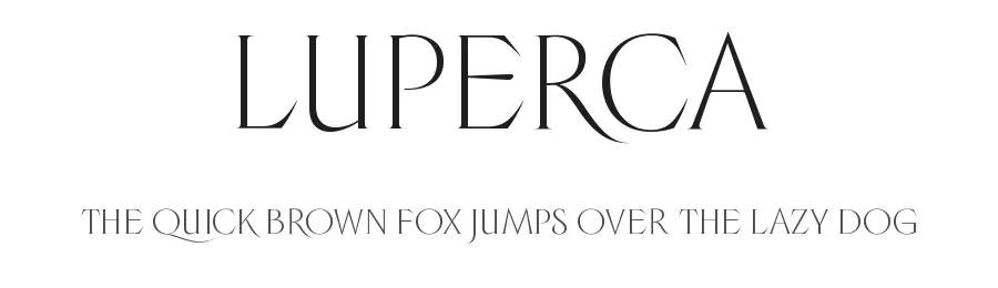 Luperca by Ariel Martín Pérez — Display Font