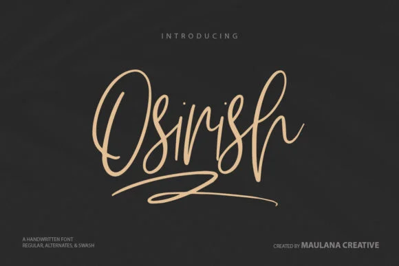 Osirish Font by Maulana Creative — Script Handwritten Font