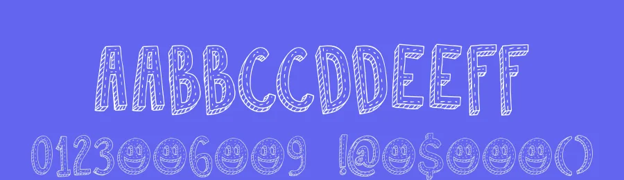 Oslo Stitch by Hanoded — Decorative Font — thumbnail 3