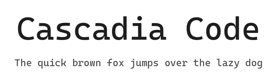 Cascadia Code