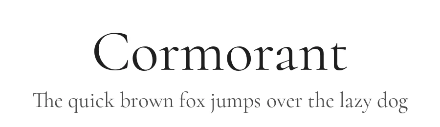 Cormorant by Christian Thalmann (Catharsis Fonts) — Serif Font