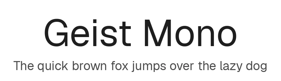 Geist Mono