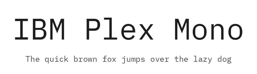 IBM Plex Mono