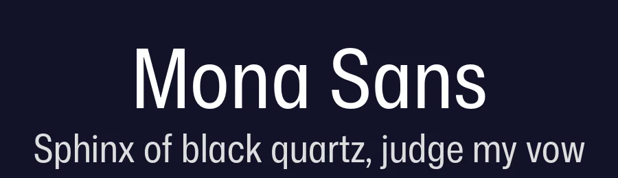 Mona Sans by Deni Anggara — Sans Serif Font — thumbnail 2