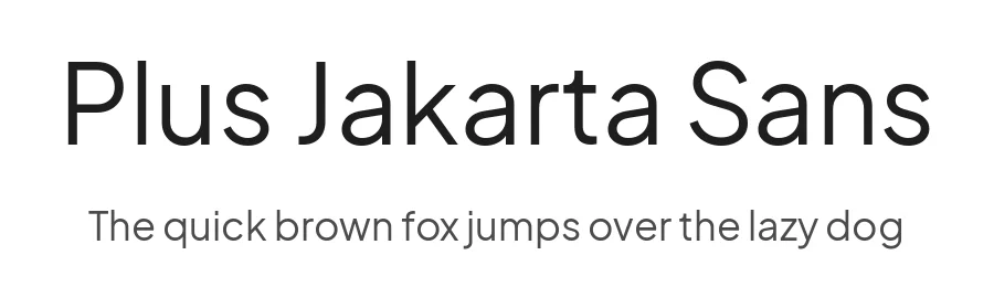 Plus Jakarta Sans by Gumpita Rahayu β Sans Serif Font