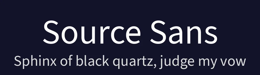Source Sans by Paul D. Hunt — Sans Serif Font — thumbnail 2
