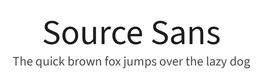 Source Sans by Paul D. Hunt — Sans Serif Font