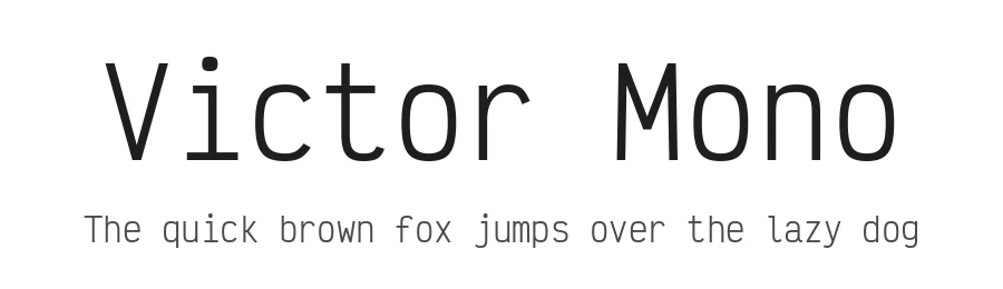 Victor Mono by Rune Bjørnerås — Sans Serif Font