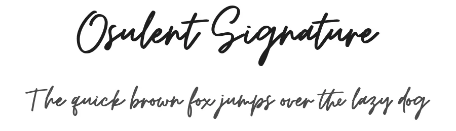 Osulent Signature