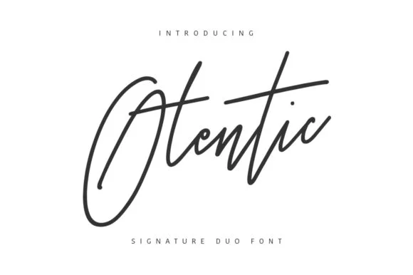 Otentic Font by Maulana Creative — Script Handwritten Font