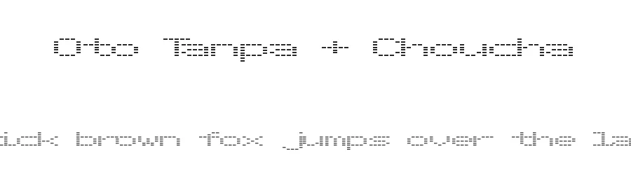 Oto Tanpa + Choucha by Kinema Moon — Display Font