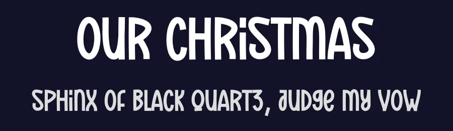 Our Christmas by Scratchones — Decorative Font — thumbnail 2