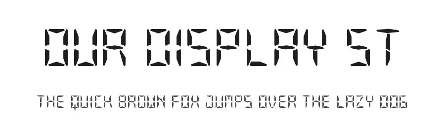 Our Display ST by Southype — Display Font