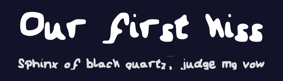 Our first kiss by Ana Maria Batijanović — Script Handwritten Font — thumbnail 2