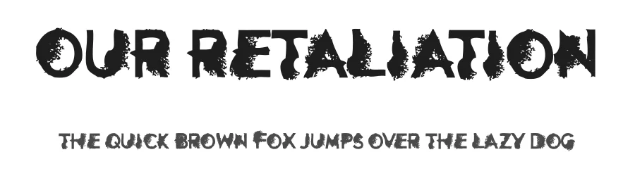 Our Retaliation by Fontmonger — Decorative Font