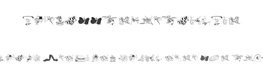 OurLittleDarlings-One by Manfred Klein — Dingbats Font