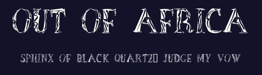 Out of Africa by House of Lime — Decorative Font — thumbnail 2