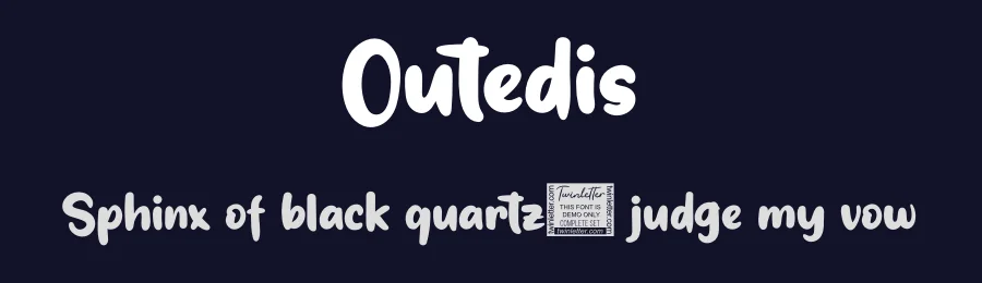 Outedis by twinletter — Script Handwritten Font — thumbnail 2