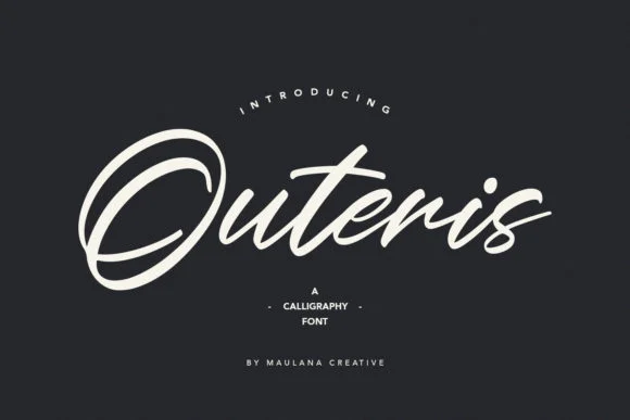 Outeris Font by Maulana Creative — Script Handwritten Font