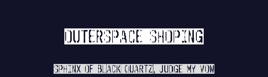 Outerspace Shoping by imagex — Decorative Font — thumbnail 2