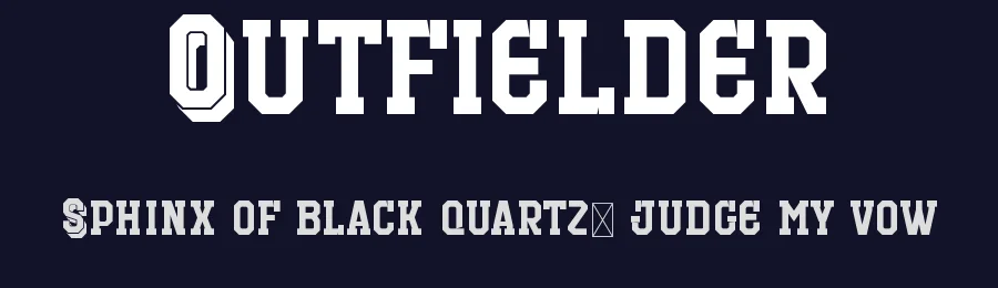 Outfielder by Trequartista Studio — Decorative Font — thumbnail 2