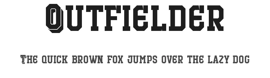 Outfielder by Trequartista Studio — Decorative Font