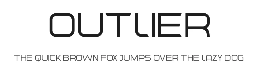 Outlier by Michael Muranaka — Display Font