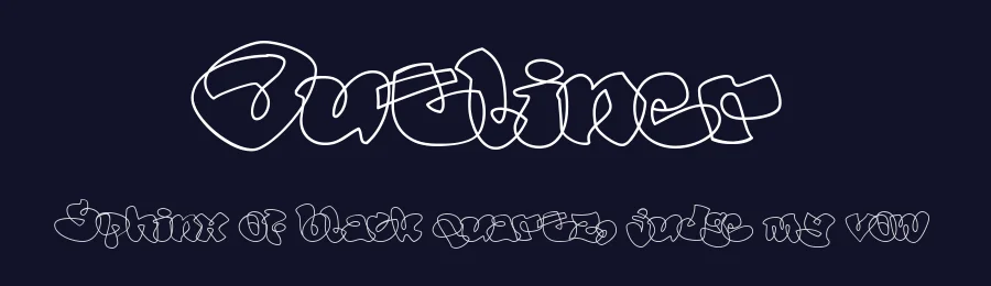 Outliner by Field 2 Design — Script Handwritten Font — thumbnail 2