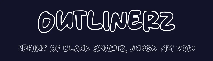 Outlinerz by Origin Type — Decorative Font — thumbnail 2