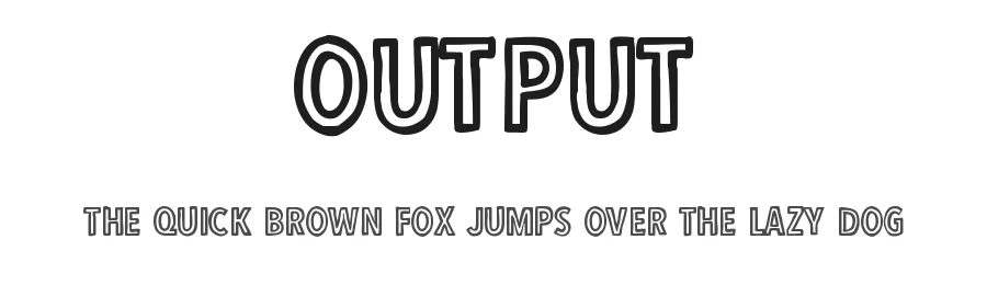 Output by Jake Luedecke — Decorative Font