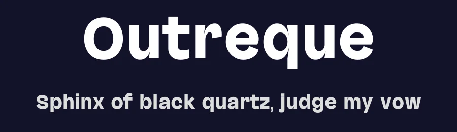 Outreque by RandomMaerks — Sans Serif Font — thumbnail 2