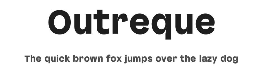 Outreque by RandomMaerks β Sans Serif Font