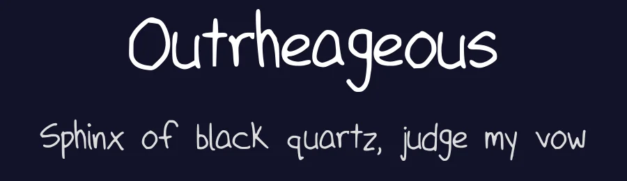 Outrheageous by Etherealism — Script Handwritten Font — thumbnail 2