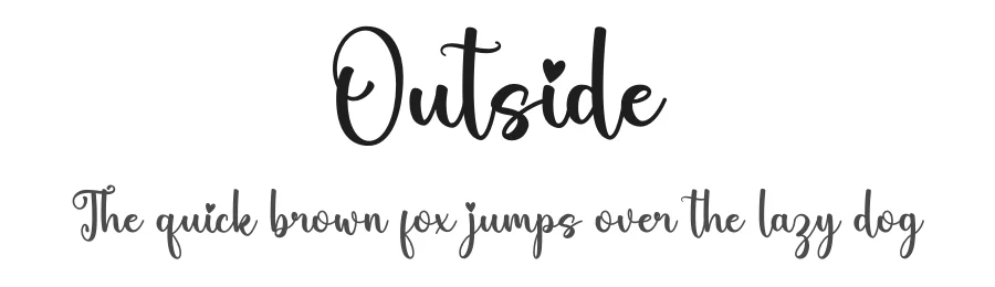 Outside
