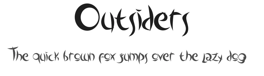 Outsiders by MarcoZenki — Decorative Font