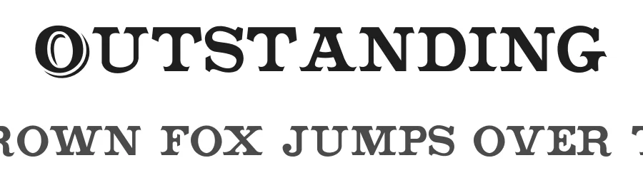 Outstanding by bobistheowl — Decorative Font