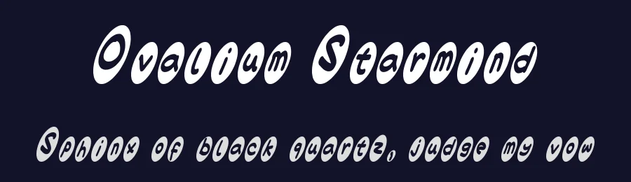 Ovalium Starmind by Rockave St — Decorative Font — thumbnail 2