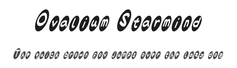 Ovalium Starmind by Rockave St — Decorative Font