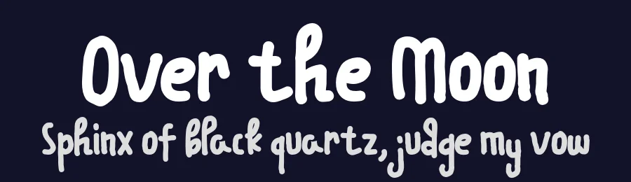 Over the Moon by SharkStudio — Script Handwritten Font — thumbnail 2