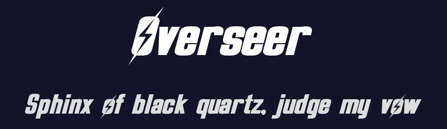 Overseer by Pixel Sagas — Display Font — thumbnail 2